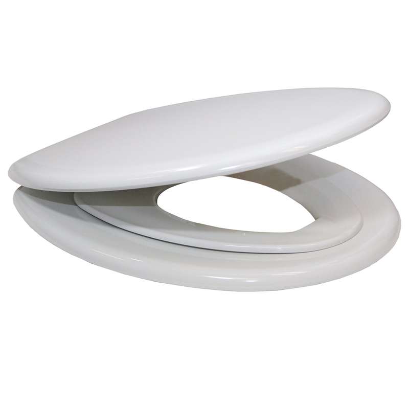 Bemis Moulded wood White Toilet Seat