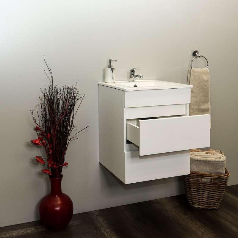 Denver Marlene  2 Drawer Floating Vanity | High Gloss White | 450