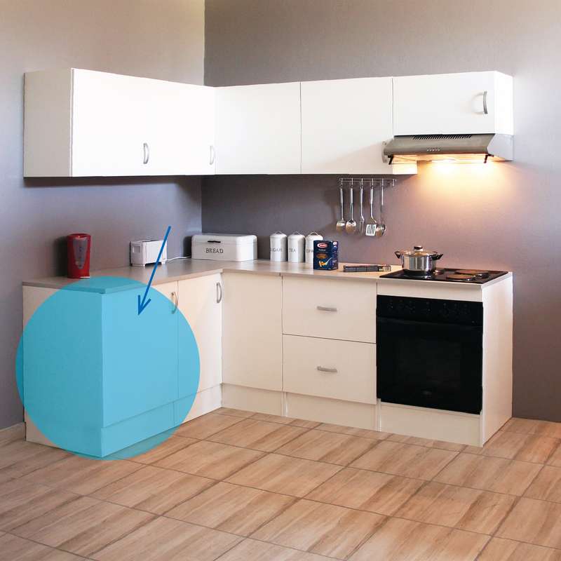 Denver Modular  Base 600 1 Door White