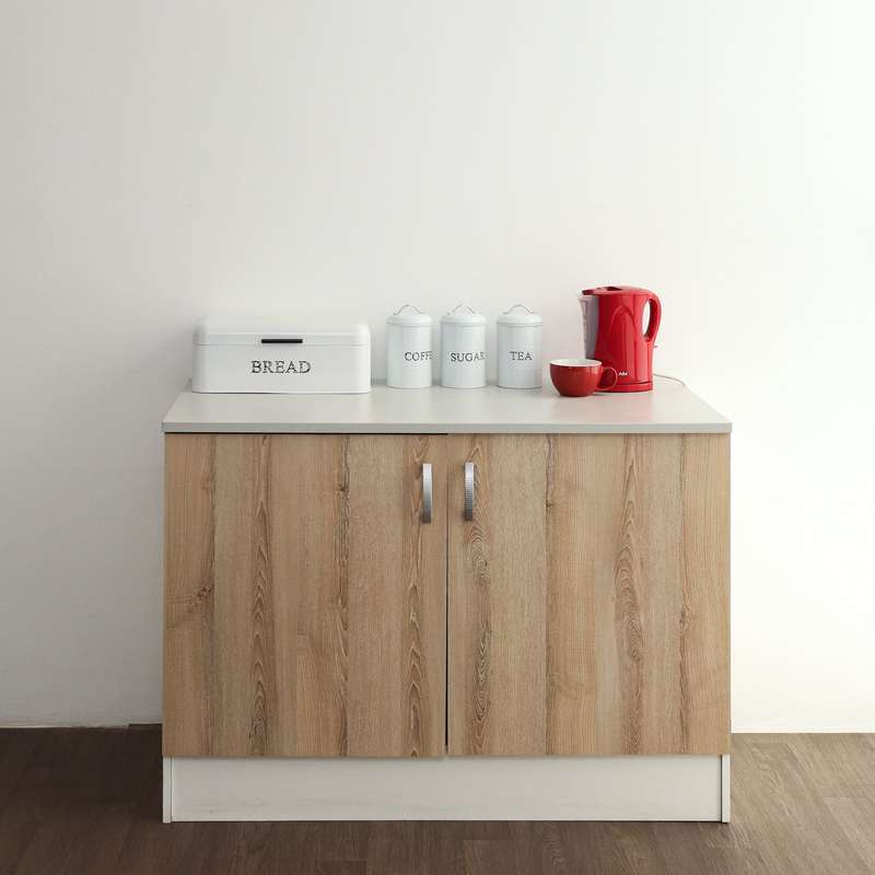 Valenti Modular Kitchen Base Unit 2 Door 1200 | Washed Shale