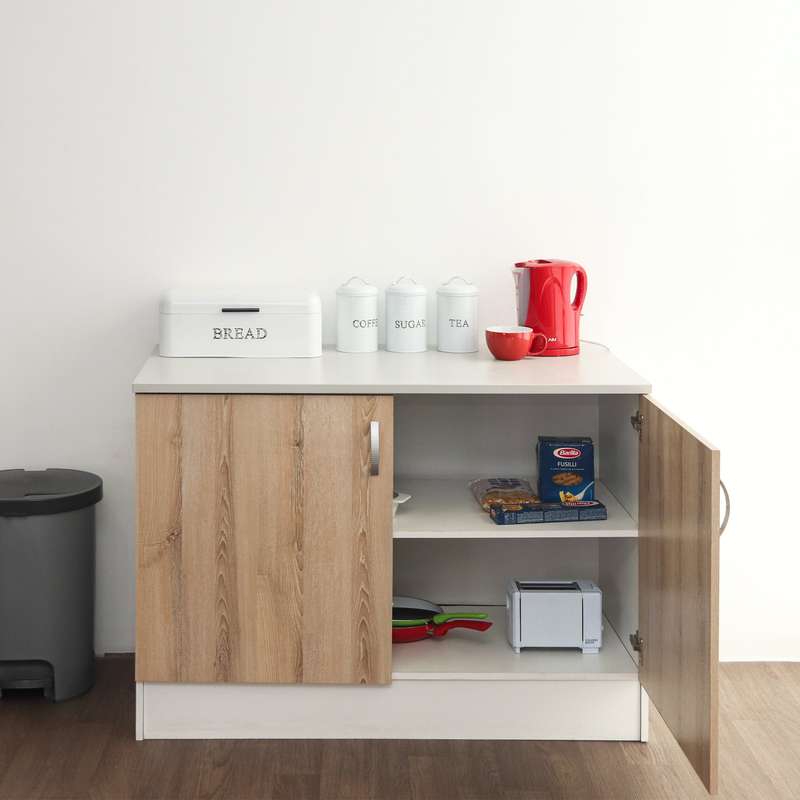 Valenti Modular Kitchen Base Unit 2 Door 1200 | Washed Shale