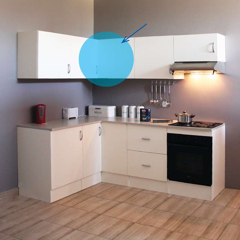 Denver Modul Corner Wall Unit 1000 White