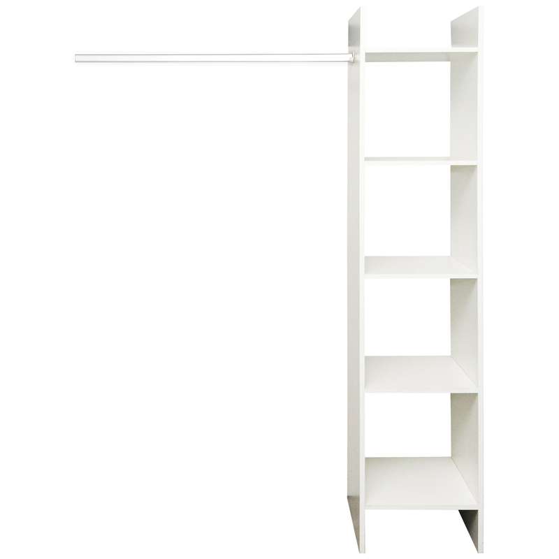 Denver SpaceCo - Baic open shelf wardrobe - WHITE