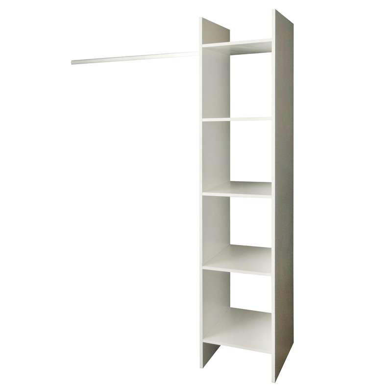 Denver SpaceCo - Baic open shelf wardrobe - WHITE