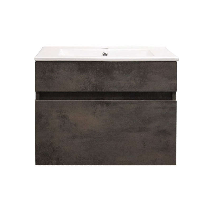 Stylo Floating Bathroom Vanity Cabinet with White Ceramic Basin | Oxide
