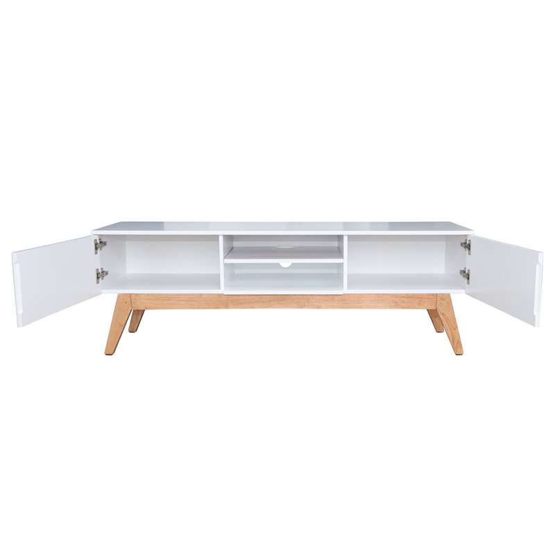 Scandinavian TV Stand - White