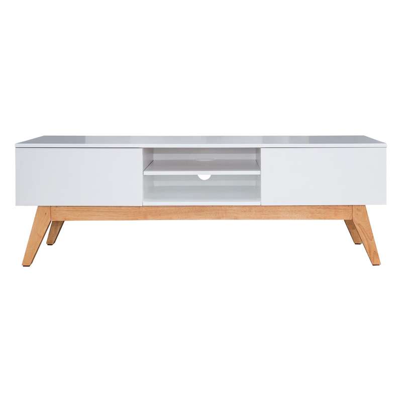 Scandinavian TV Stand - White