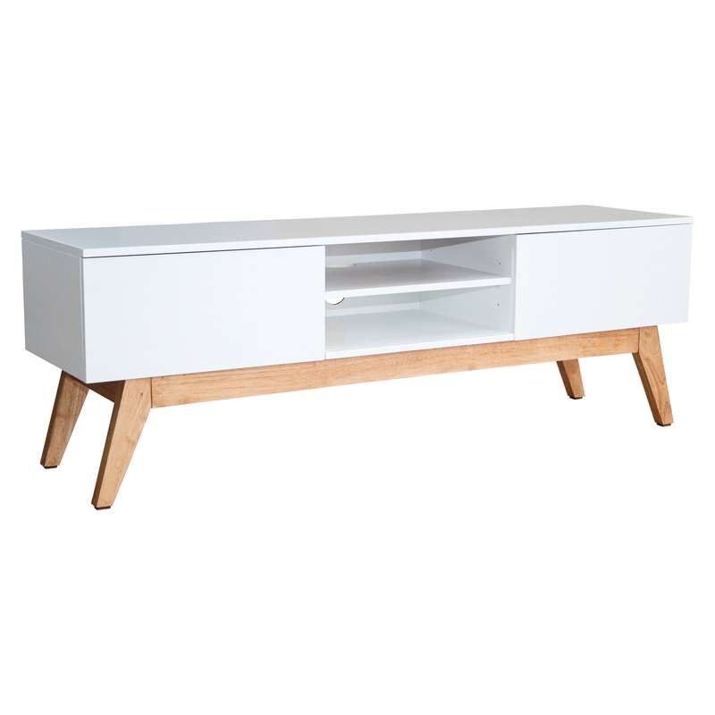 Scandinavian TV Stand - White