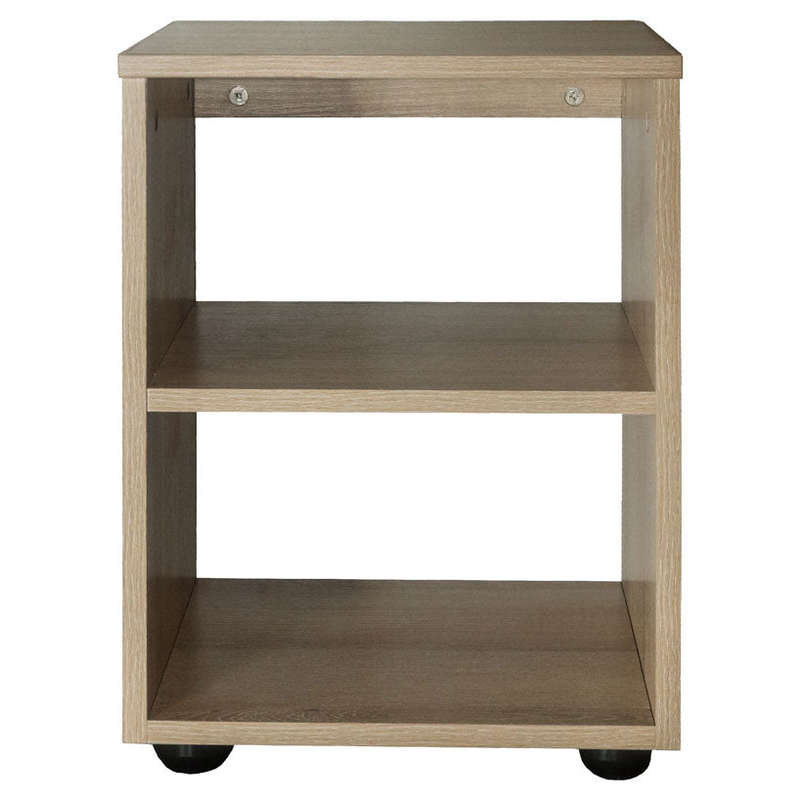 Denver Home | Bed Side Pedestal with Shelf | Washed Shale