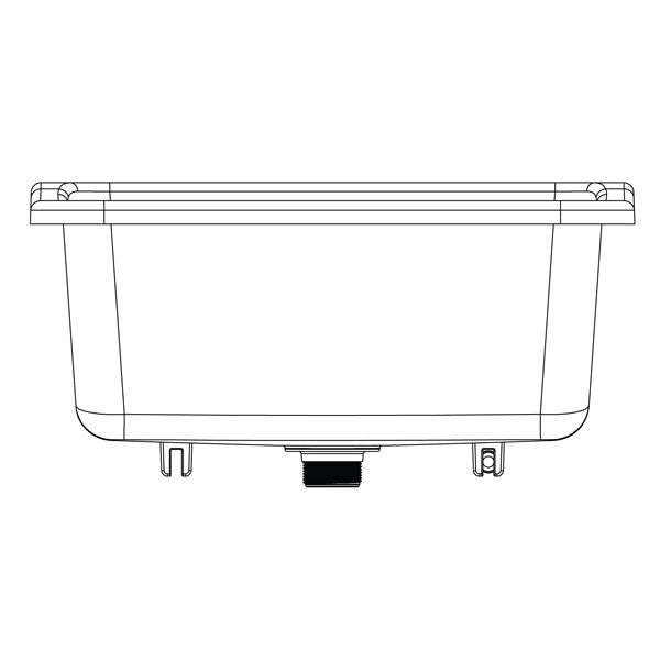 Contractors Wash Trough | Vandal Resistant | Black