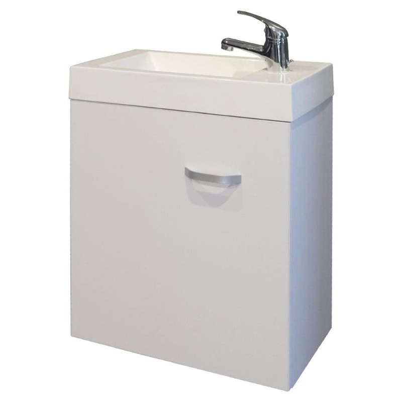 Denver Ilse Mini 450 Wall 1 Door Over Hang High Gloss White