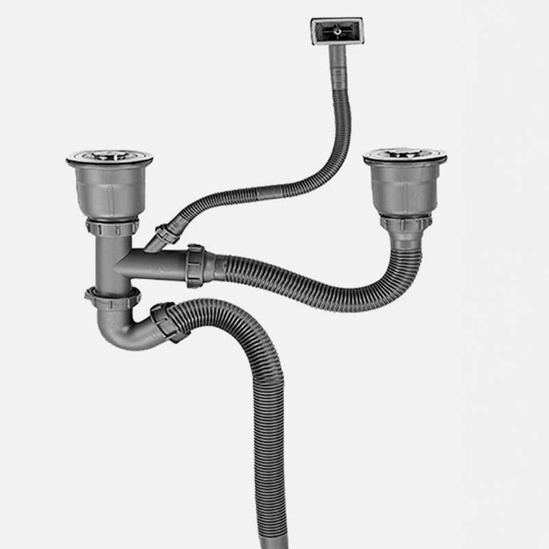 Parker Stainless Steel Sink | AS81 Linen Stainless Steel Sink Double Bowl 79x46 Undermount