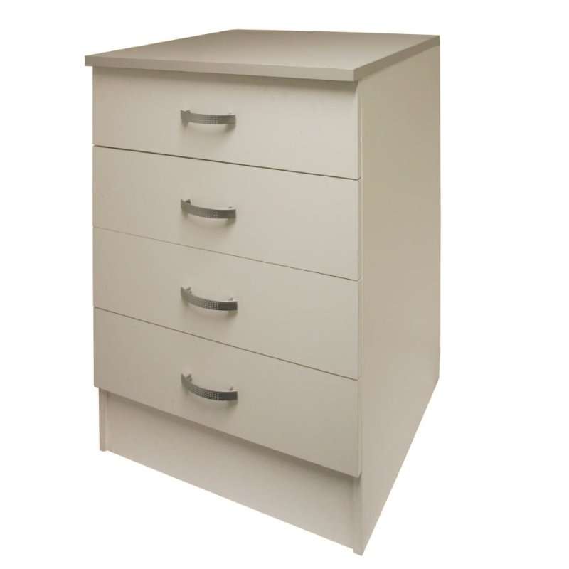 Base 60 Unit - 4 Drawer (600 Width) White