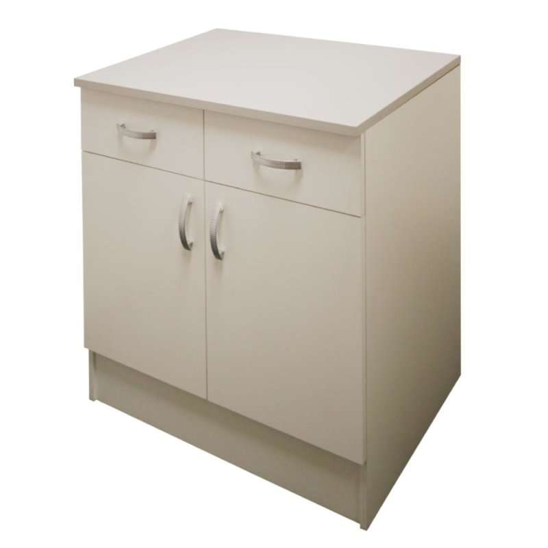 Denver Modular  Base 800 2 Drw 2 Door  White