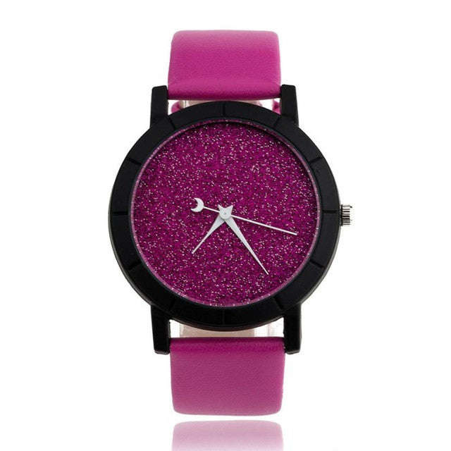 Solid Star Watches For Women - Hot Pink