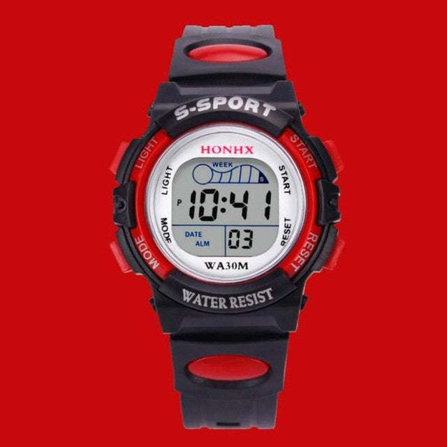 Boys Digital LED Sports Watch - Red