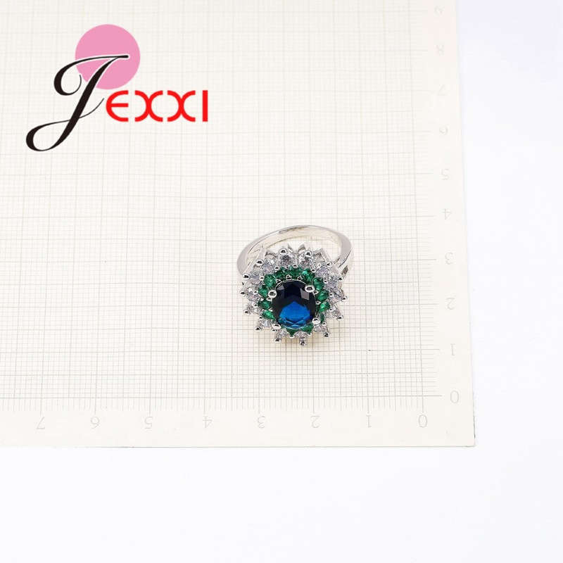 Unique Design CZ Silver Ring - 8