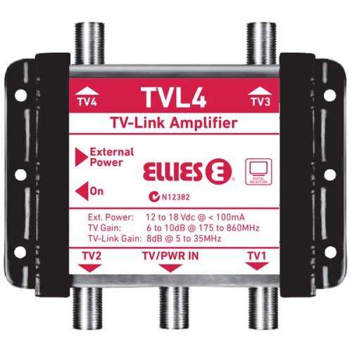 4 Way Indoor TV -Link Distribution Amplifier