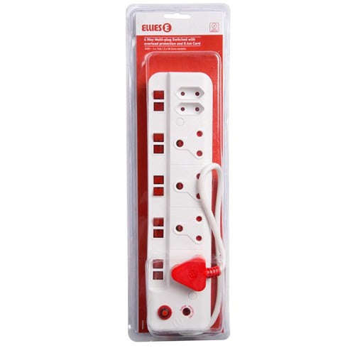 6 Way Switch Multiplug With Surge