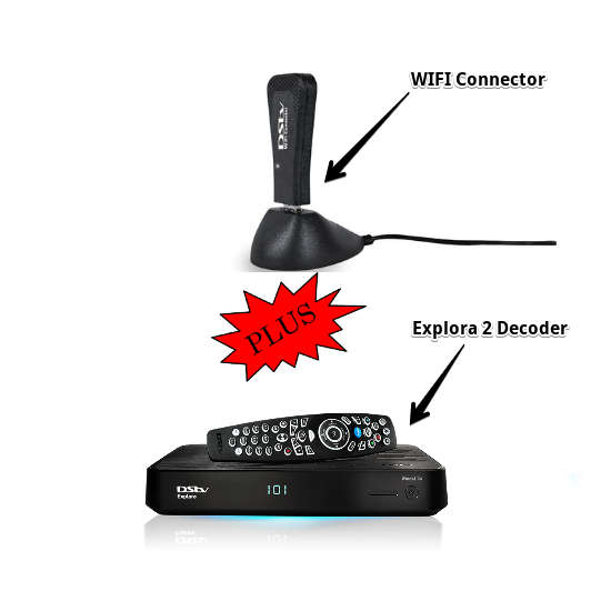 Explora 2 Decoder plus Wifi Connector Combo Deal
