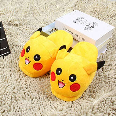 Women Anime Cartoon Pokemon Slippers Lovers Warm Woman Slippers Elf Ball Pikachu Go Plush... - 1 / 6