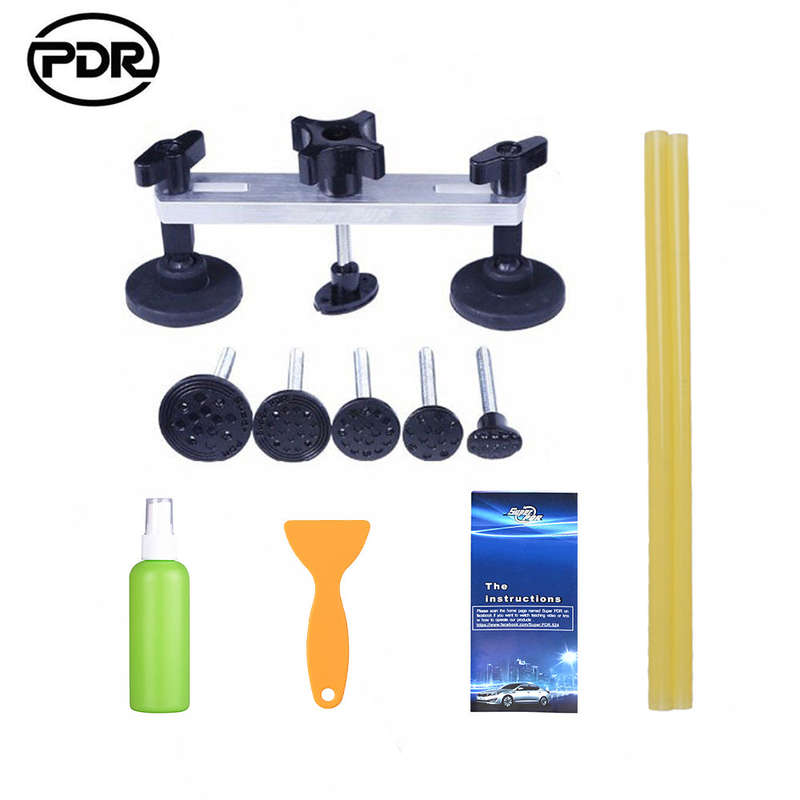 Auto Repair Tool Set PDR Tool Kit Paintless Dent Removal Car Body Repair Kit Pulling Bridge Dent ...