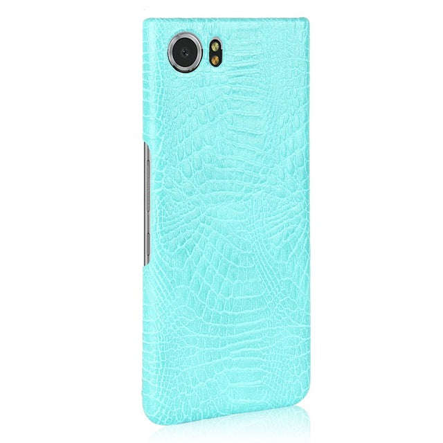 KSQ New Type Crocodile Skin PU Leather Phone Case For BlackBerry KEYone Mercury PRE... - light green