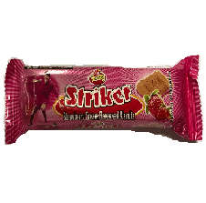 Striker Strawberry Cream Biscuits 50g - Singles