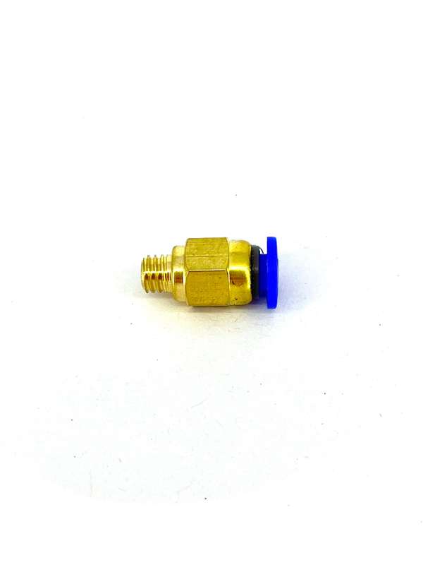 PC6 M6 Pneumatic quick/bowden connector 1.75mm - Brass