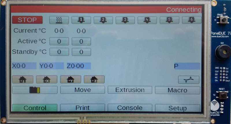 PanelDue LCD controller for Duet