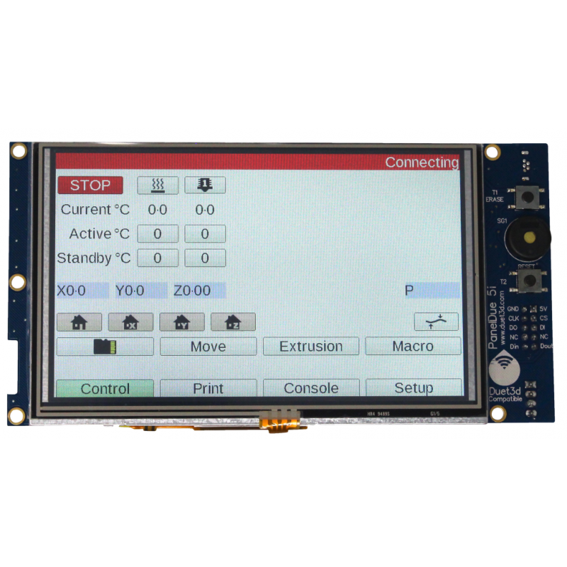 PanelDue LCD controller for Duet