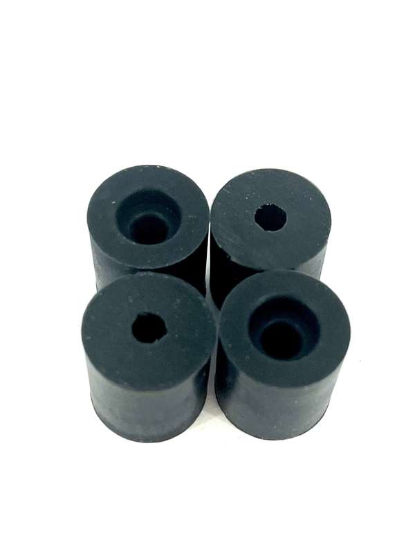 Silicone level column 18mm Inner hole 4mm Black one side sink (4pcs)