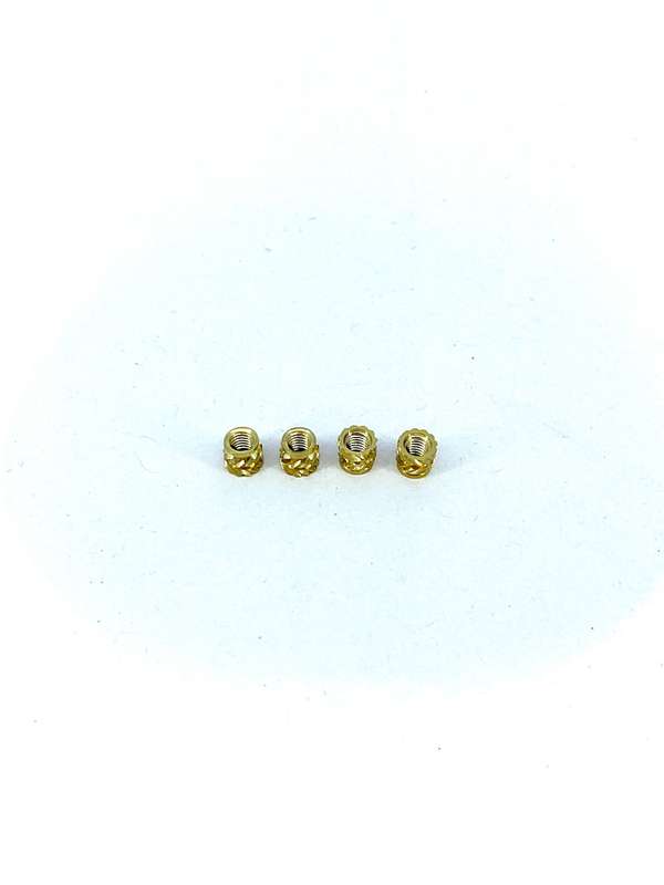Twill Knurled Copper Nut (Pack of 4)