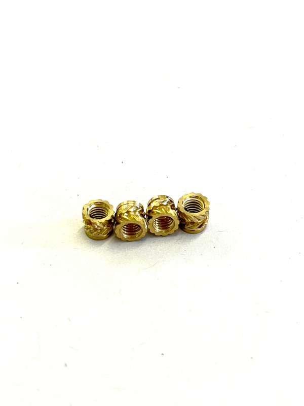 Twill Knurled Copper Nut (Pack of 4)