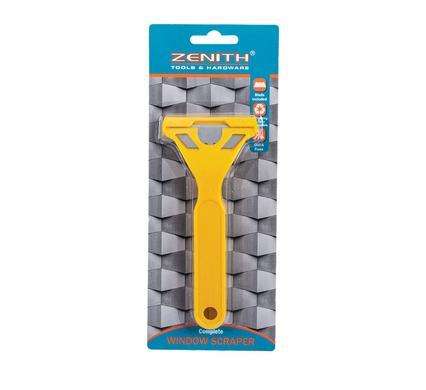 Zenith Plastic Glass/Window Scraper with Blade