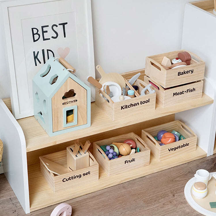 Open-Back Kids Bookshelf | Small Montessori Shelf