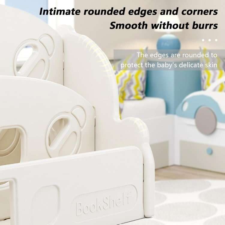 Convertible Tabletop Kids Bookshelf & Toy Storage