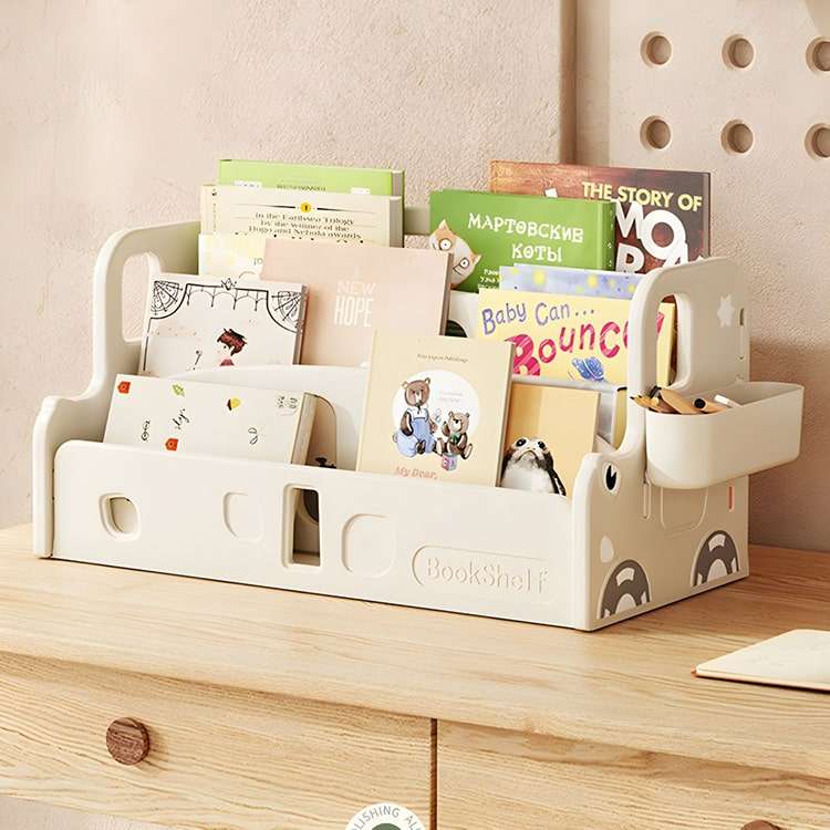 Convertible Tabletop Kids Bookshelf & Toy Storage