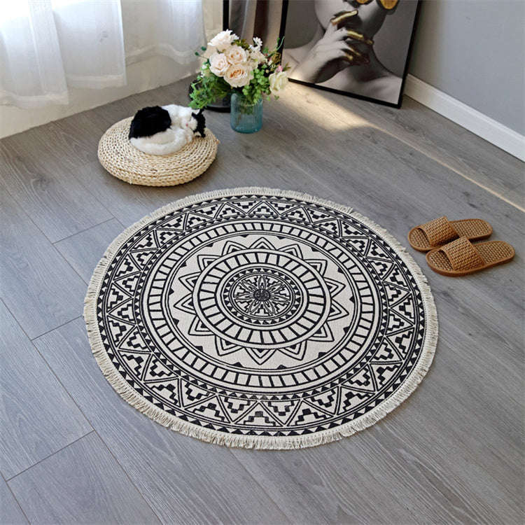 Bohemian Tassel Round Rug | Gear