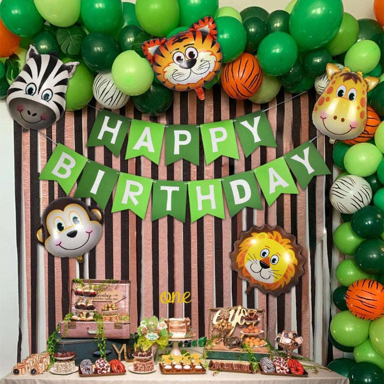 Safari Animal Birthday Party Balloon Set