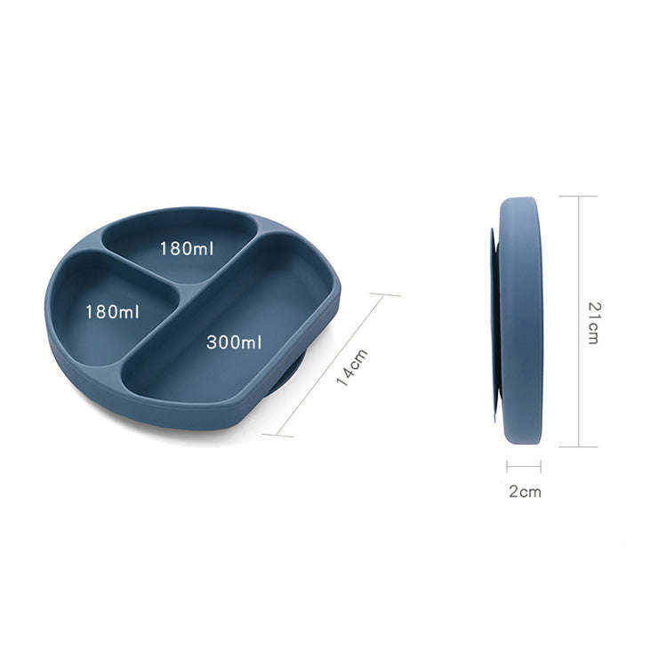 Baby Silicone 5 Pcs Feeding Set | Sapphire Blue