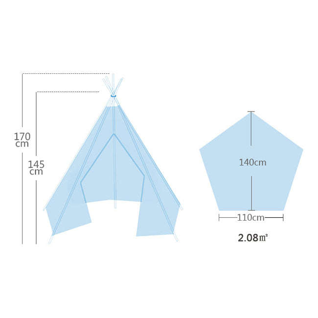 Deluxe Teepee Tent | Blue Stars