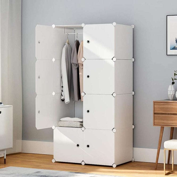 Portable Wardrobe Closet White