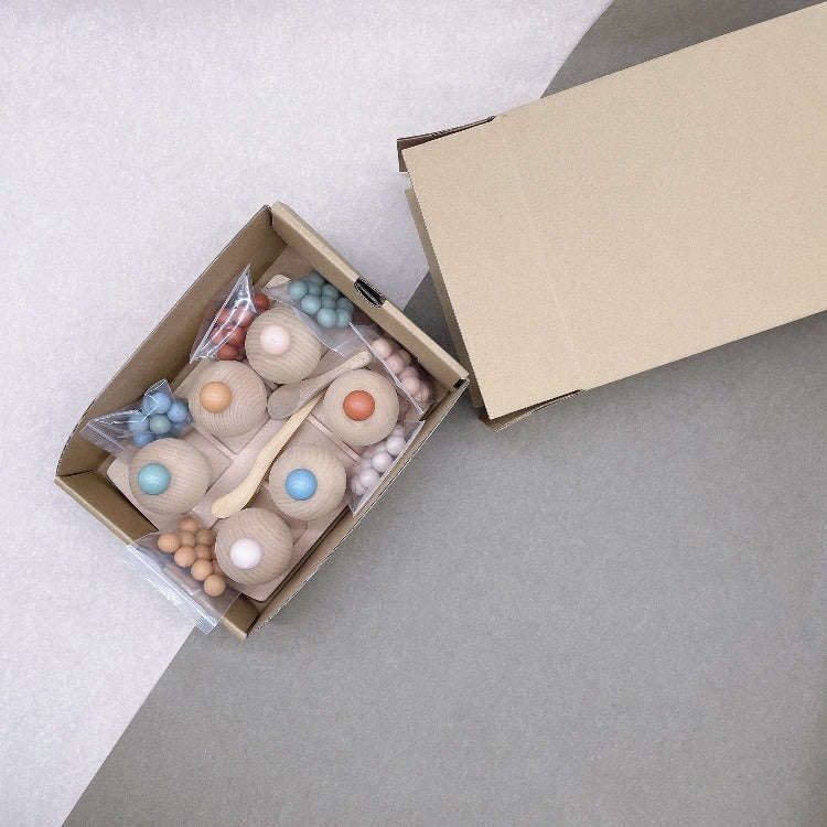 Cupcakes with Counting Colour Beads