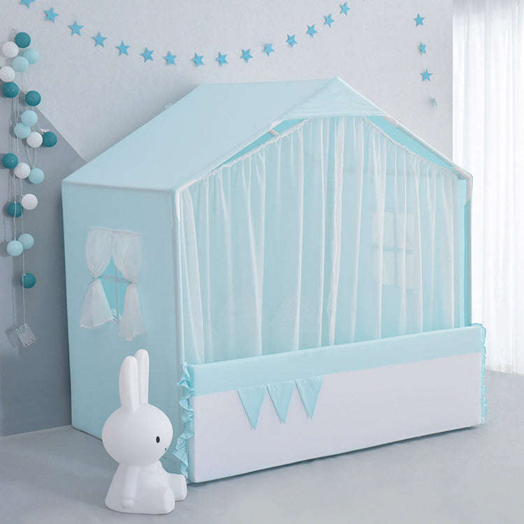 Playhouse with Curtain | Blue