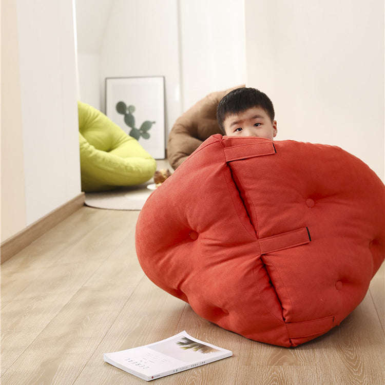 3 Way Kids Bean Bag Mat | Cotton Salmon