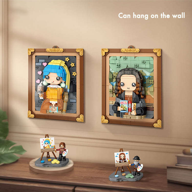 World Cute Painting Mini Building Blocks | Mona Lzhai