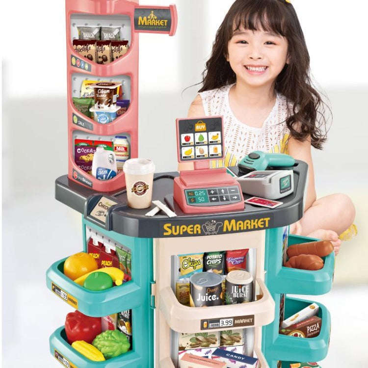 Home Supermarket Play Set with Trolley | Green