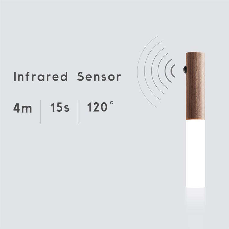 Portable Wood Smart LED Torch | Walnut
