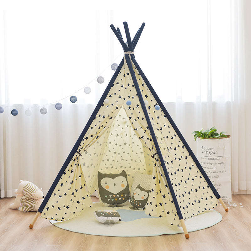 Deluxe Teepee Tent | Blue Stars